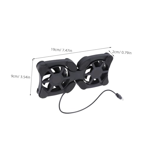 Base refrigeradora portátil plegable OSALADI para laptop, alimentada por USB, diseño ligero y ahorrador de espacio, con almohadillas antideslizantes para mayor estabilidad y disipación eficiente del calor miniatura 2