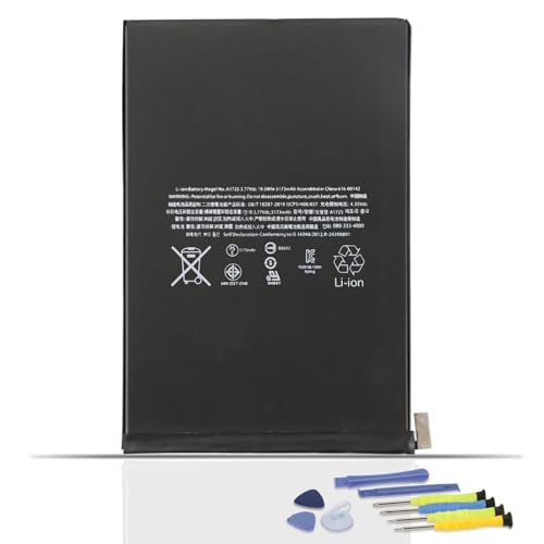 ANTIEE A1725   Batería Compatible con A PP le iPad Mini 5 (2019) 5th Gen A2124 A2125 A2126 A2133 Wi FI Cellular 64GB 256GB MUQX2LL/A MUXG2LL/A MUX62B/A EMC 3313 3314 iPad11,1,1,1,1,1,5 1 iPad11 2 con