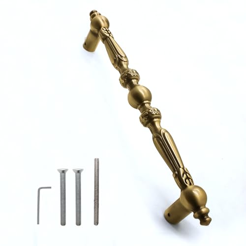 VOLO Main Door Handle/Door Handles for Main Door/Glass Door Handle/Pull Handles, for Home/Office/Hotels (Antique Brass)(Rajwadi Handle) (12" (300mm), 2)