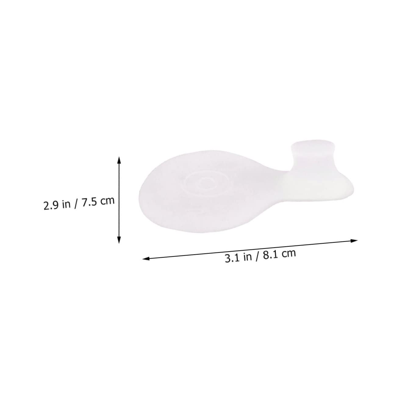 FRCOLOR 1Pair Separators for Gel Isolation Pads for Manicure Pedicure Transparent Foot Care Inserts for Women