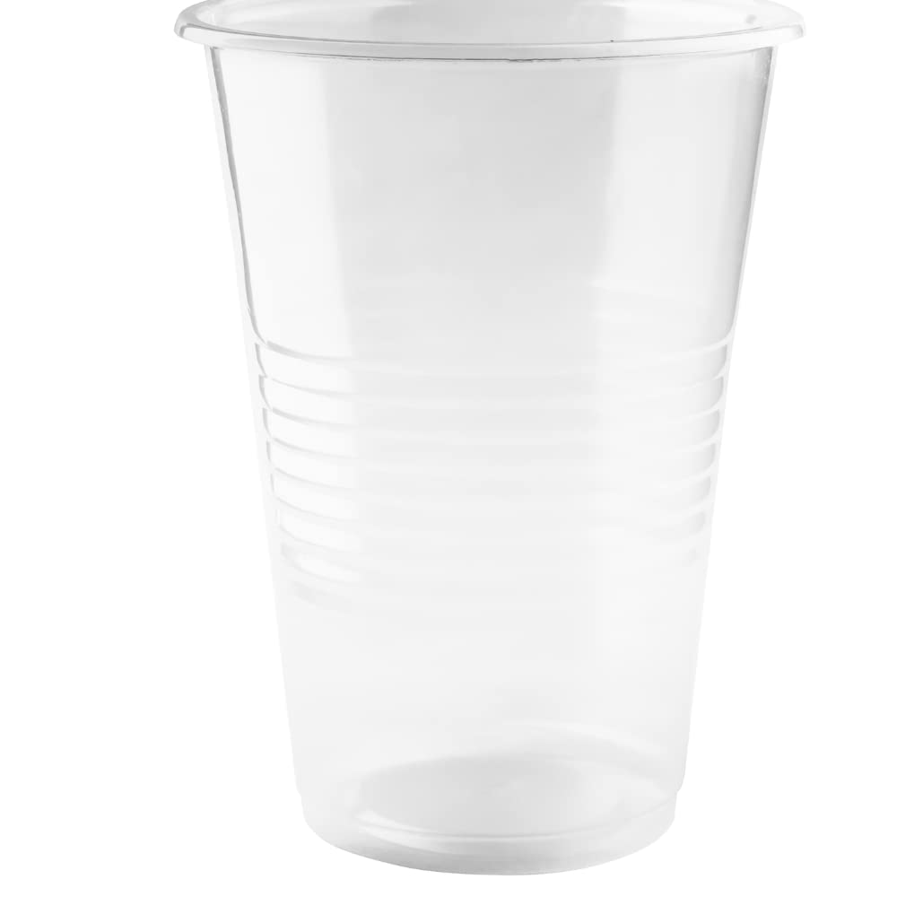 FabFinds Plastic Cups Clear Plastic Glasses Clear Cups (24, Pint)