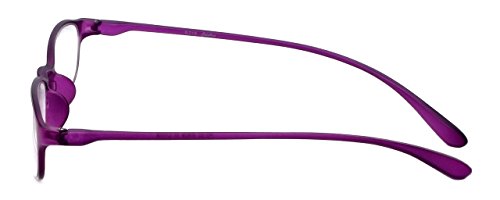 Calabria 718 Flexie Oval Reading Glasses +3.00 Violet Men/Women Bendable One Power Readers Flexible Durable Tr90 Frame #TOP2