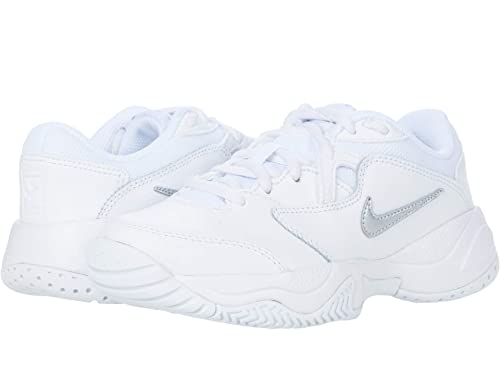 Nike Jr Court Lite 2 Scarpe da Tennis per Bambini White/Metallic Silver 34