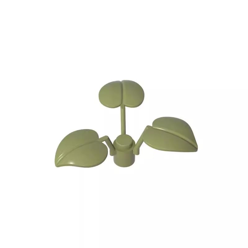 GDS-1449 6255 Ornaments Plant, 1x1x2/3-3 Large Leaves, Olive Green, 50 PCS