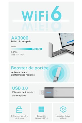 Karta Sieciowa Tp link Archer Tx50uh - vue 3