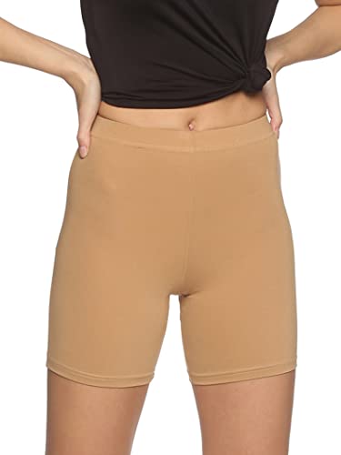Image of OUTFLITS Ladies Cycling Shorts| Under Dress | Yoga Shorts | Workout Shorts | Running Shorts | Exercise Shorts | Gym Shorts for Womens