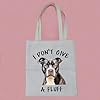 Pit bull Tote Bag I Don’t Give A Fluff Tote Bag Pit Bull Mom Tote Bag Dog Owner Gift Pit Bull Lover Gift (GIVE A FLUFF-tb) #3