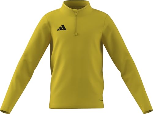adidas Mixte Enfant Entrada26 Training Top Kids Sweatshirt, Team Yellow/Black, 9-10 Years