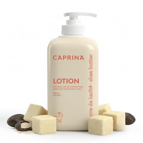 Caprina by Canus Fresh Goat's Milk Moisturizing Body Lotion, Shea Butter 11.8 Fl Oz