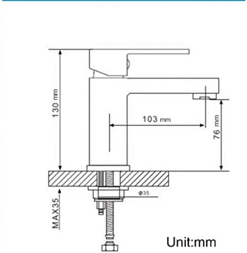 Robinet cascade en laiton chic pour un lavabo de salle de bain design - 6