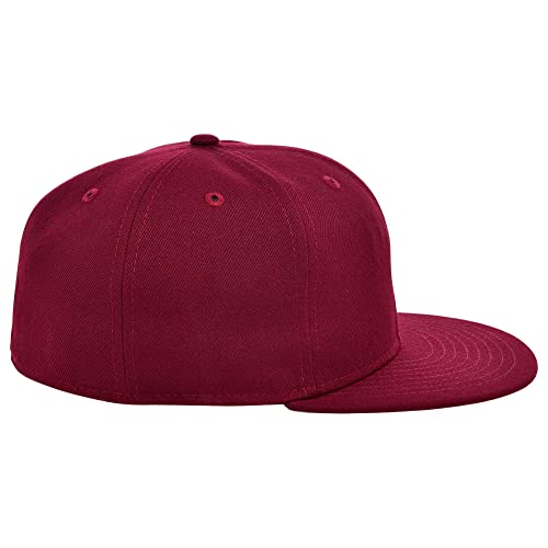 Image of Lids Blank Premium Full Court w /Colored Under Visor Fitted Cap