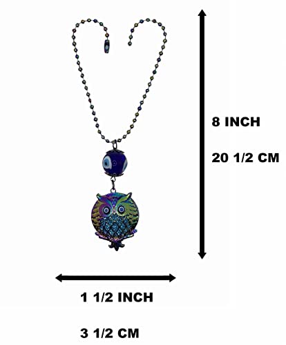 Luckboostium Essential Oil Diffuser For Car, Automobile Hanging Evil Eye Aromatherapy Diffuser Cage Pendant With Scent Pad, Aroma Diffusers, Small Car Diffuser Locket Charms For Anxiety Relief #TOP6