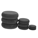 Beaupretty 9 Stück Teiliges Hot Stone Massage Set Basaltische Massage Steine für Tiefenentspannung und Therapeutische Anwendungen Handpoliert für Optimale Wärmeübertragung und Hautkontakt