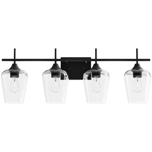 VONLUCE Bathroom Vanity Light, 4 Light Bathroom Light Fixture Over