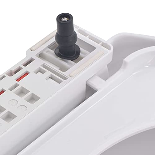 vidaXL Toilettensitz mit Absenkautomatik Quick-Release-Design Softclose Toilettendeckel WC Sitz Deckel Klodeckel Klobrille Brille Klositz Bad Wei&szlig;