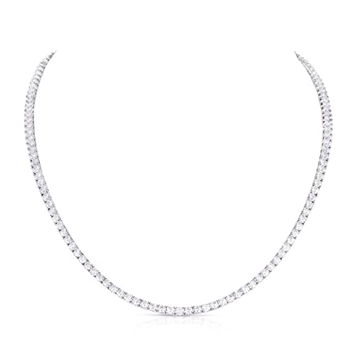 Collier tennis en argent avec son ecrin cadeau le present parfait pour femme