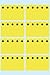 Produktbild HERMA 3771 Tiefkühletiketten, 48 Stück, 26 x 40 mm, 8 pro Bogen, selbstklebend, matt, blanko Papier Gefrieretiketten zum Beschriften, Klebeetiketten Aufkleber für Gefriergut, gelb