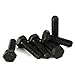 M10 x 20mm Hex Head Screw Bolts, Fully Threaded, Alloy Steel Grade 12.9, Black Oxide Finish, Quantity 10