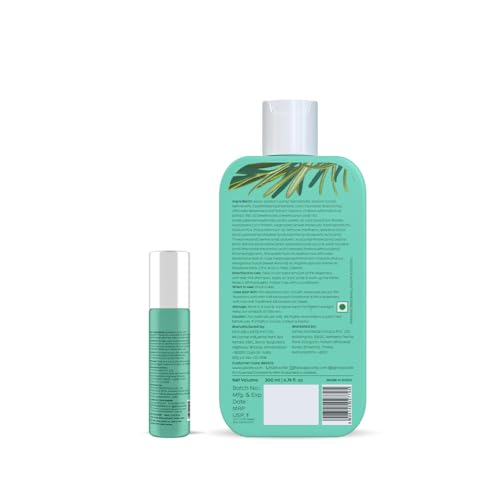 PLIX - THE PLANT FIX Rosemary Anti Hairfall Advanced Kit | Roll-On Serum (10ml) + Shampoo (200ml) | Reduces Hair Fall, Boosts Hair Growth, Strengthens Hair