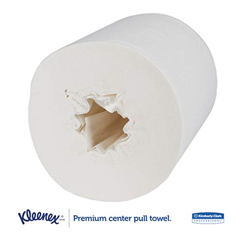 Kleenex 01320 Premiere Center-Pull Towels, Perforated, 15 X 8, 8 2/5 Dia, 250 Per Roll (Case Of 4 Rolls),White #TOP2