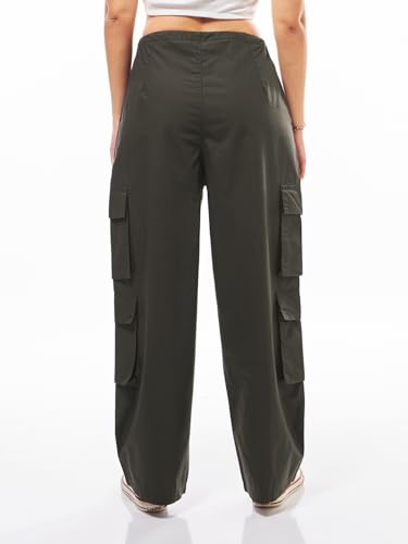 Image of Bewakoof Women's Loose Low Rise Cargo Pant