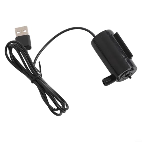 Dispensador de agua sumergible compacto de 5 V con cabezal alimentado por USB de 2 a 3 l/min para ultra silencioso, mesa para acuario interior, estanque pequeño, 43 x 23 mm, fuente de agua para Dispensador de agua sumergible compacto de 5 V con cabezal alimentado por USB de 2 a 3 l/min para ultra silencioso, mesa para acuario interior, estanque pequeño, 43 x 23 mm, fuente de agua para