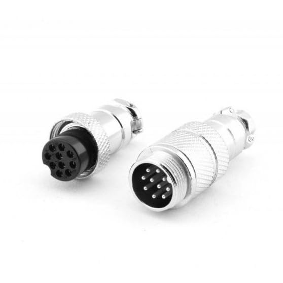 Pro3D GX16 10-Pin Circular Aviation Socket Plug Male and Female Panel Connector 1