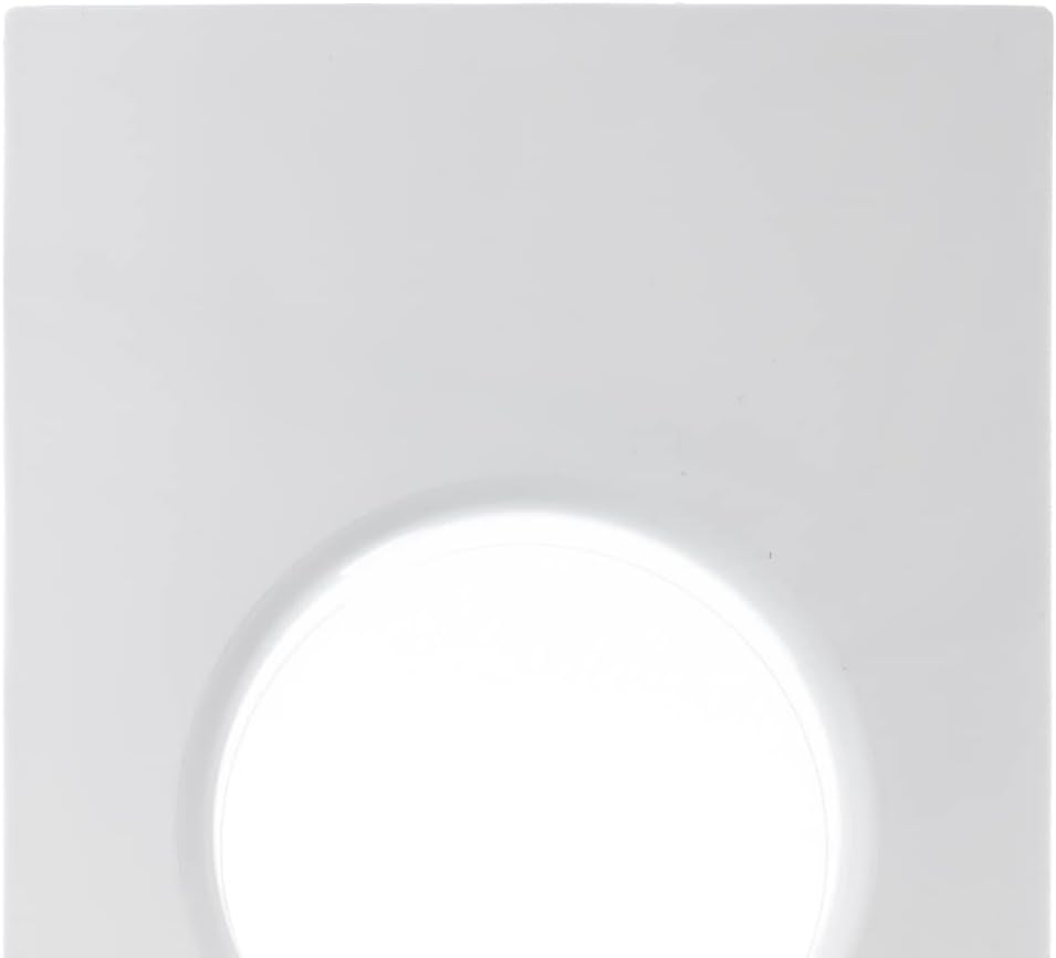 Ø 4 inch Plastic Straight Pipe Flange for Heating Cooling Ventilation System HVAC - White Duct Connector Flange