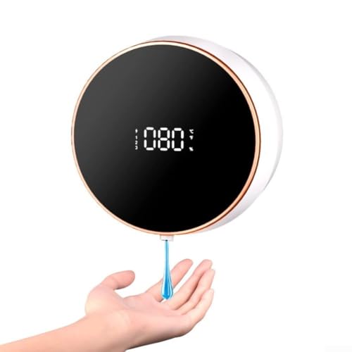 ZAMETTER Dispenser di sapone in schiuma touchless, 300 ml, dispenser automatico di disinfettanti per le mani in schiuma, ricaricabile tramite USB, dispenser intelligente per sapone da parete