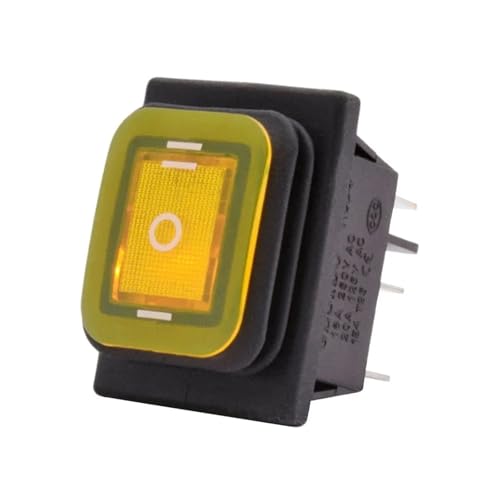 Interruptor basculante KCD4-203 de 30x22mm encendido apagado de 6 pines 16A 250V CA