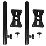 2 Pezzi Supporto Regolabile per Lavello Sottotop, Stabile, Nero