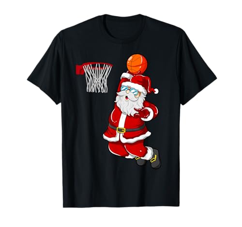 Père Noël Tshirt Basketball Cadeau Homme Cool Noel T-Shirt