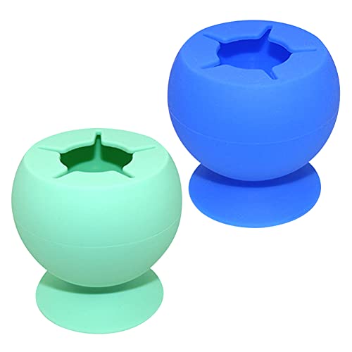 2 Stück Schrottsammler Vinyl, Vinyl Jäten Schrottsammler, Unkrautabfallsammler, Schrottsammler mit Saugnapf, für Silhouette, Bildhauerei und Sammelwerkzeug(Grün, Blau) Cover