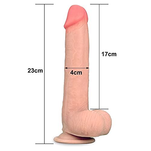 Prótese Realística 23,1 cm com Camada de Dupla Intensidade Sliding-Skin Dual Layer Dong - Lovetoy RE