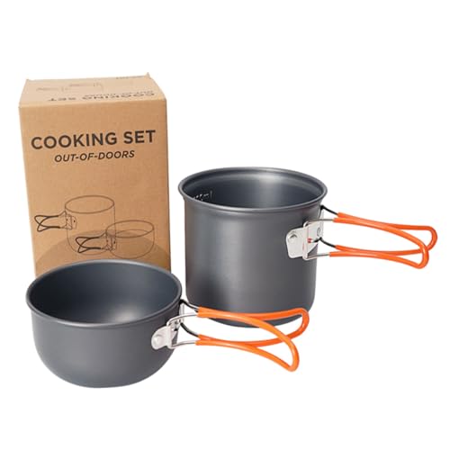 Matériel cuisine de randonnée avec kit casserole de camping portable