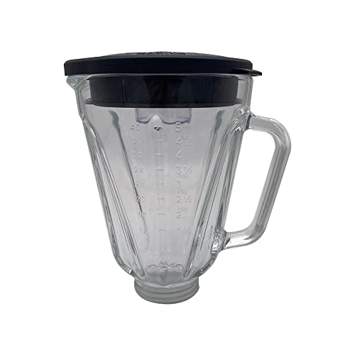 Jarra de vidrio redonda para licuadora 5 tazas compatible miniatura 1