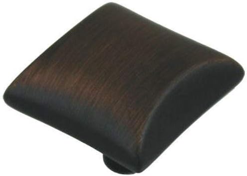 10 Pack - Cosmas 6262ORB Oil Rubbed Bronze Modern Cabinet Hardware Knob - 1-1/16" Inch Square