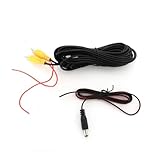 Cámaras de Marcha atrás Cable Vídeo para RCA 6 M 10 Y 20 para Cámara Visión Trasera Coche Universal para Conectar Marcha Atrás con Monitor Multimedia cámara Trasera(20m Cable)
