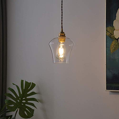 Lámpara colgante de vidrio artesanal E27 para diseño interior sofisticado 4