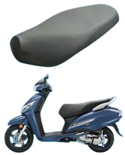 Image of Premium Water Resistant Seat Cover for Activa 125 Durable Black Stretchable Scooty Seat Protection Cover Design (Black - 10)