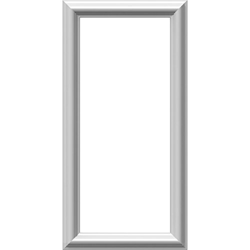 Ekena Millwork PNL12X24AS-01-CASE-12 Ashford Molded Classic Wainscot Wall Panel, 12-in. W x 24-in. H, Factory Primed White, Count