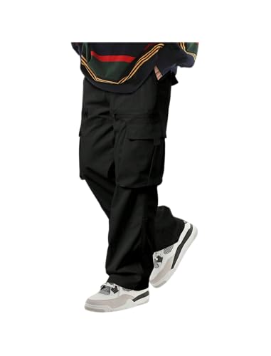 ZAFUL Men's Harem Pants Wide-Leg Casual Pants Lightweight Quick Dry Travel Pants for Beach, Hiking, Festivals, Streetwear