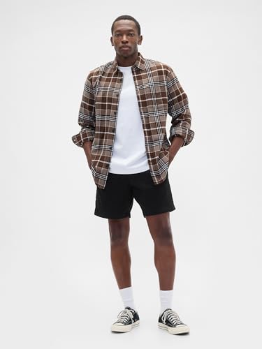 Image of Gap Men Solid Regular Fit Mid Rise Shorts