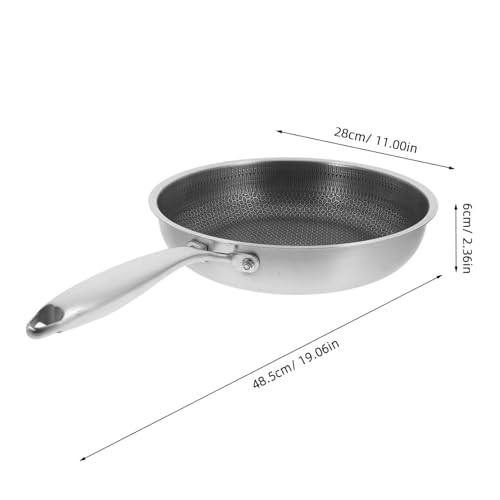 Wok de acero inoxidable antiadherente resistente y duradero miniatura 2