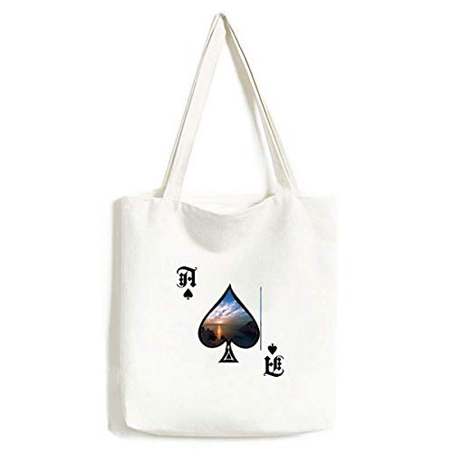 Sac à main lavable Lake Mountain Science avec motif paysage nature pour vos sorties