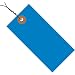 Quality Park G14053A Tyvek Spunbonded Olefin Pre-Wired Shipping Tag, 4-3/4" Length x 2-3/8" Width, Blue (Case of 100)