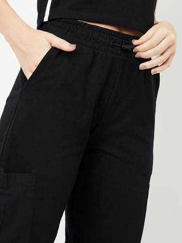 Image of Max Plus Size Women Solid Athleisure Cargo Joggers