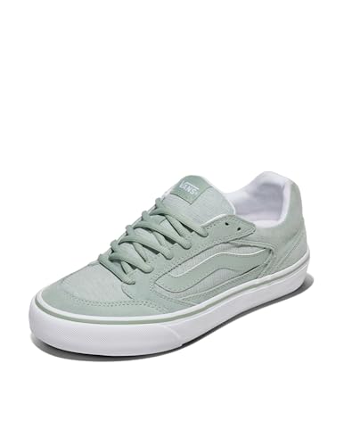 Vans Women's Fairview Deluxe Shoe | Casual Low-Top Fashion Sneakers, Retro Street Style, Woven Gray Olive, 9