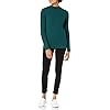 Amazon-Essentials-Womens-Classic-fit-Lightweight-Cable-Long-sleeve-Mockneck-Sweater Amazon Essentials Women's Classic-Fit Lightweight Cable Long-Sleeve Mock Neck Sweater, Forest Green, Medium