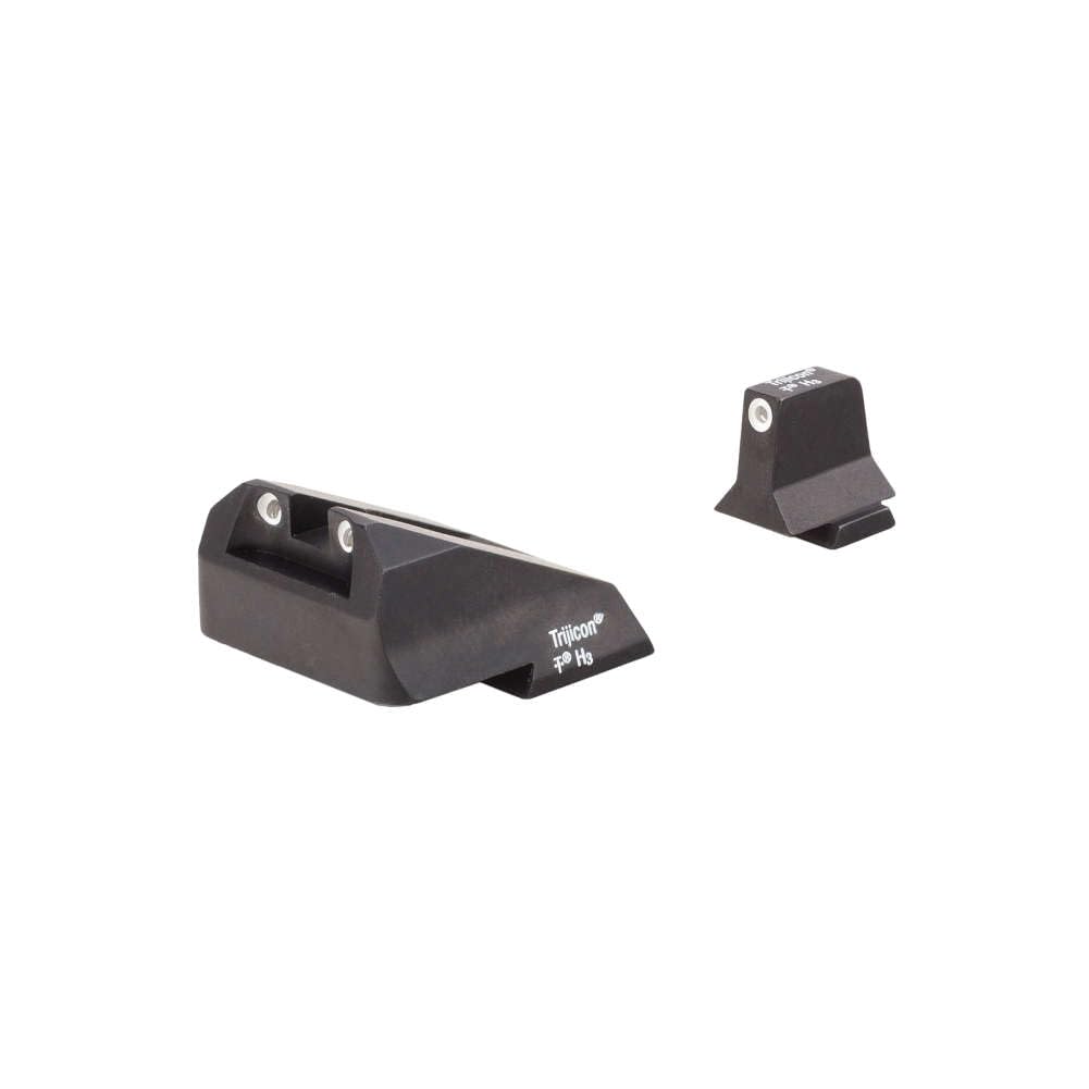 Night Sights/Suppressor Sights/Smith & Wesson Bright & Tough Night Sight Suppressor Set with White Front, White Rear & Green Lamps for S&W M&P, SD9 Ve & SD40 Ve